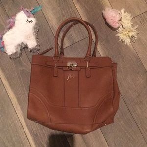 Guess brown and gold tote bag